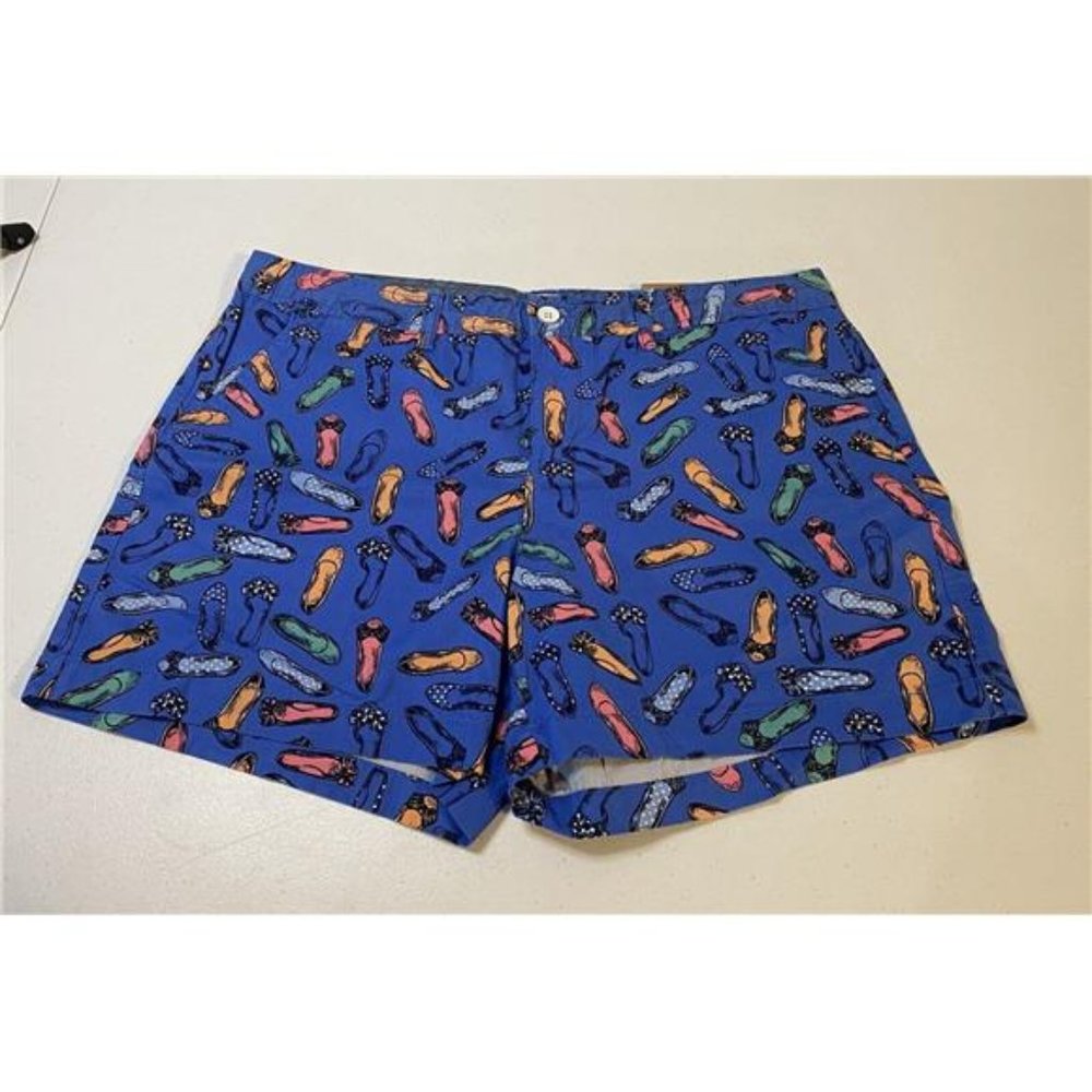 NWT Women's GH Bass & Co Size 10 Colorful Flip Flop Print Shorts